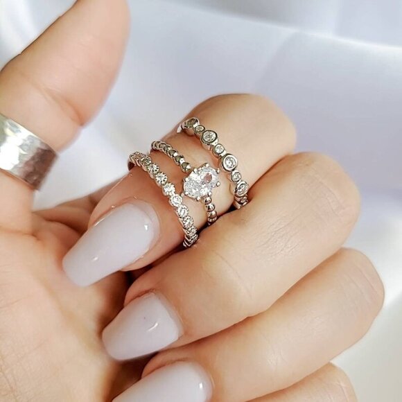 Sterling Silver Ring, Multi Layered Ring, Adjustable Ring, Statement Ring, Women - Picture 4 of 10